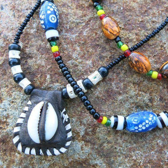 3 African Necklaces - Picture 2 of 3